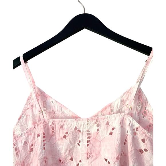 LOVESHACKFANCY Mizu cropped tie-dyed broderie top - Picture 10 of 11